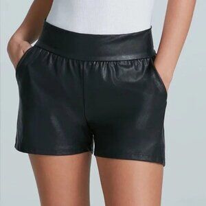 Commando Faux Leather Relaxed Shorts Women's Large NWT Black